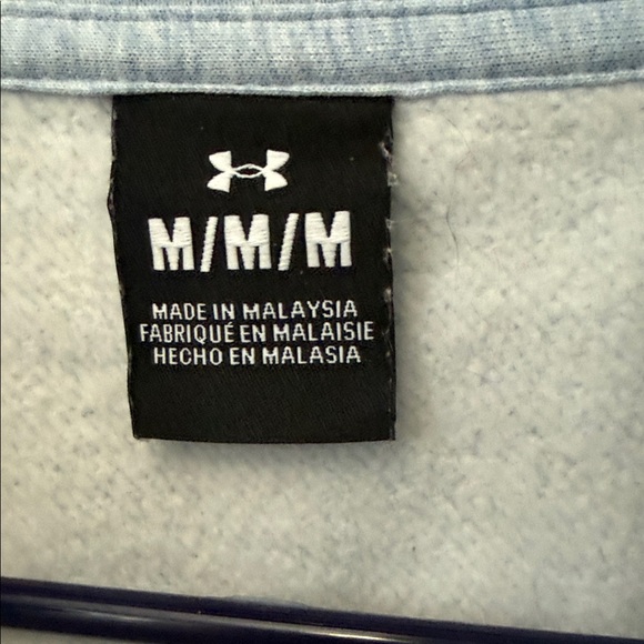 Under Armour Light Blue  Quarter-Zip Sweatshirt - Picture 3 of 4